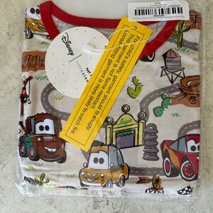 Little Sleepies Cars Disney Pixar Radiator Springs PJs 2pc Shorts Size 5/6 NEW